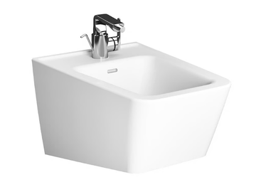 EQUAL - Wall-hung ceramic bidet with overflow by VitrA Bathrooms - view 2